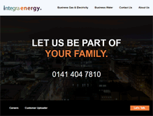 Tablet Screenshot of integraenergy.co.uk